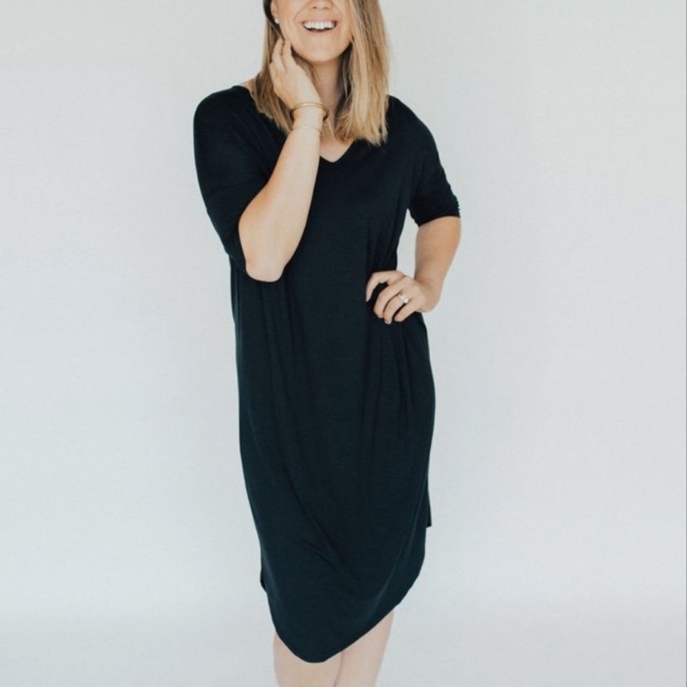 CJLA Black Midi Dress